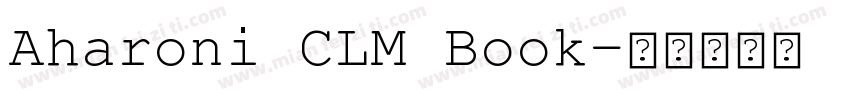 Aharoni CLM Book字体转换